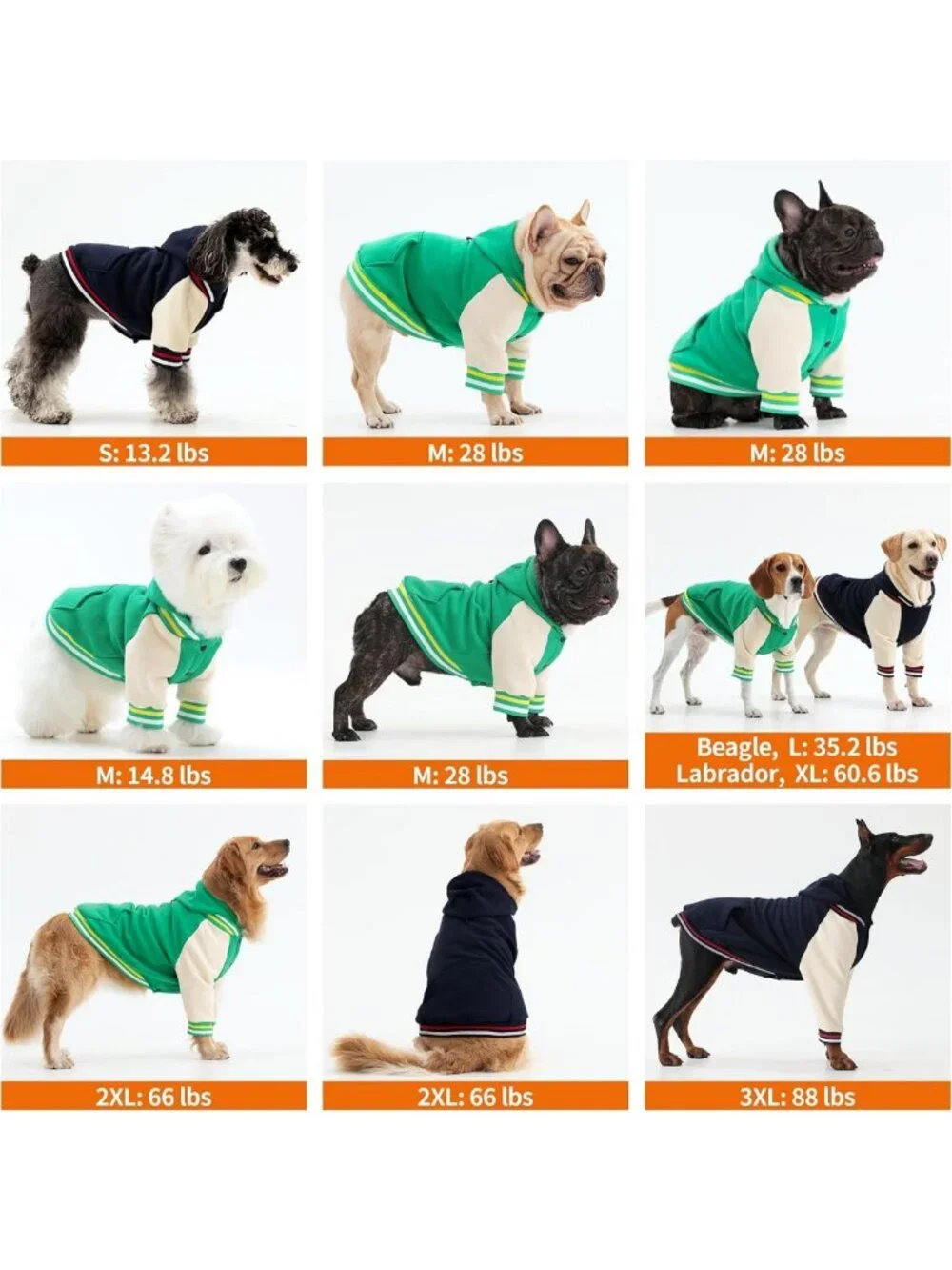 Cozy Fleece Dog Hoodie Sweater - Warm Apparel for Small to XL Dogs